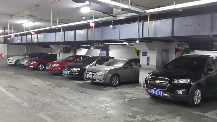 車牌識別車位引導系統(tǒng)現(xiàn)場安裝圖