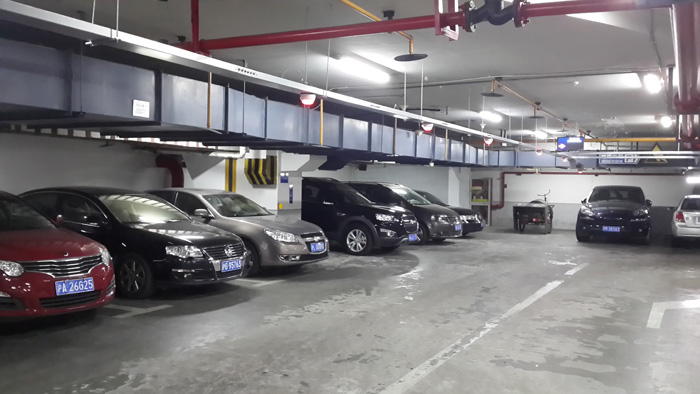 車牌識別車位引導系統(tǒng)現(xiàn)場安裝圖