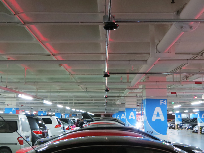 超聲波車位引導系統現場圖